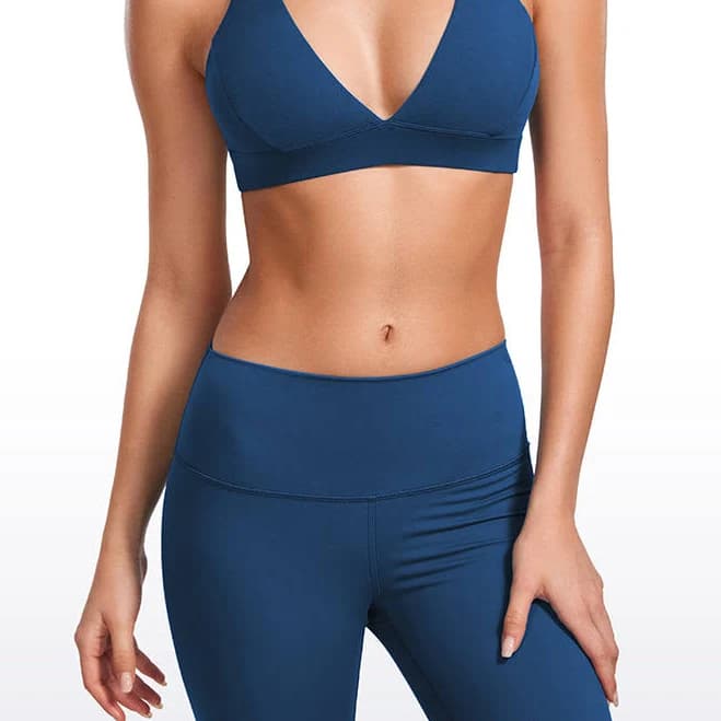 CRZ YOGA Women's Butterluxe Thin Strap Criss Cross Bra