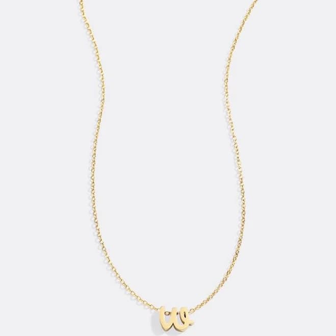 Mint & Lily Tiny Script Initial Necklace