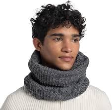 Buff Unisex Knitted Fleece Lined Neckwarmer - Dusty Blue: Buy Online at Best Price in UAE - Amazon.ae