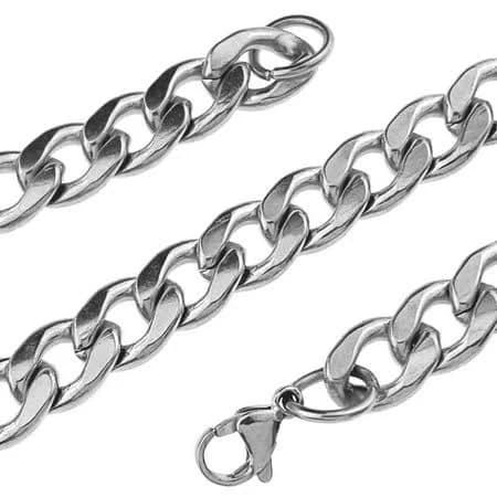 Men's 24" Stainless Steel Cuban Link Chain Necklace