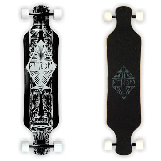 Atom Dark Tiki 39-Inch Drop Deck Longboard