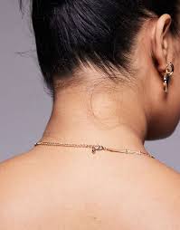ASOS DESIGN Curve choker necklace with fine chain and dash detail in gold tone | ASOS