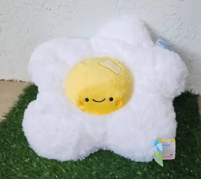 Squishable Comfort Food Fried Egg White /yolk Plush Stuffed 18 Inch