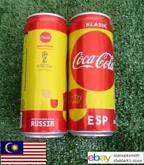 Empty COCA-COLA Coke Can MALAYSIA 320ml FIFA World Cup RUSSIA Collect 2018 SPAIN | eBay