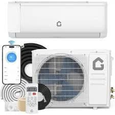 22 SEER2 12000 BTU WiFi Split Air Conditioner 750 sq. ft. with Heating, Energy Ductless Wall-Mounted AC Unit in White