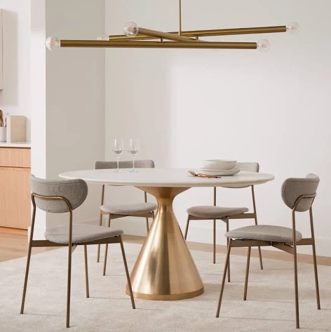 West Elm Silhouette 48" Dining Table Marble