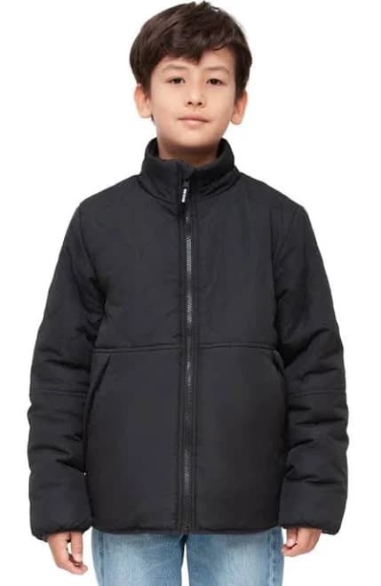 Rokka&Rolla Boys' Reversible Quilted Fleece Lined Puffer Coat