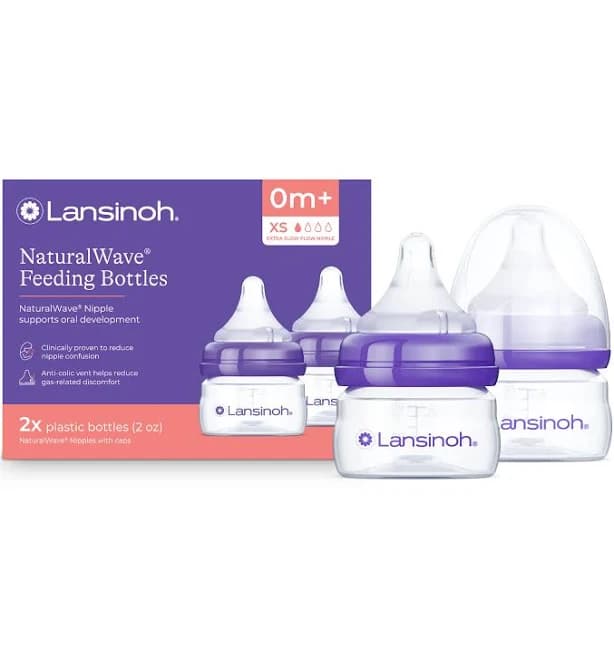 Lanisinoh Baby Bottles 2oz 2 Pack