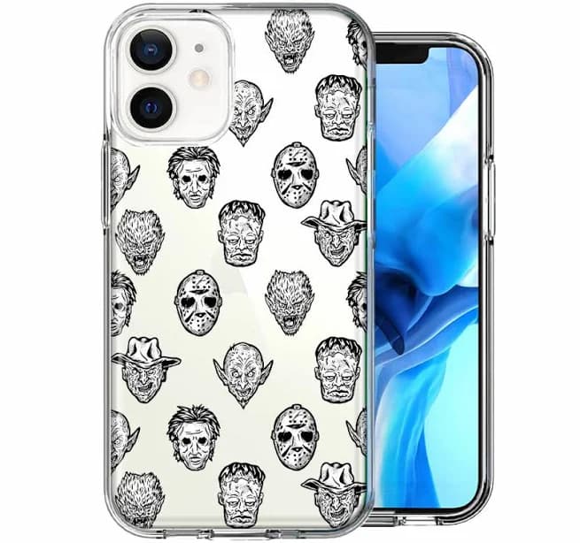 For Apple Iphone 12 Halloween Horror Villains Double Layer Phone Case