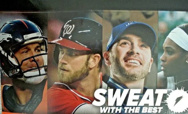 2015 Dwayne Wade Hof Serena Williams Peyton Manning Gatorade Ad 23x17