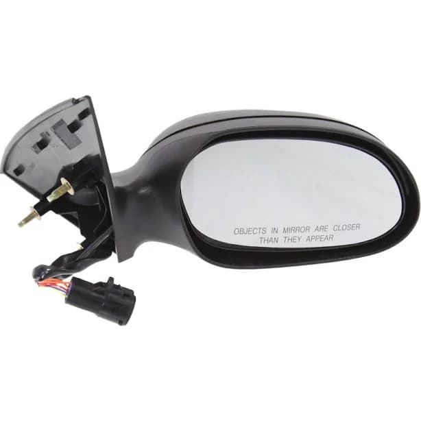 JC Whitney Textured Black Non-Folding Mirror