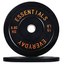 BalanceFrom Color Coded Black Olympic Bumper Plate Weight Plate with Steel Hub, 15LB Pair: Buy Online at Best Price in UAE - Amazon.ae