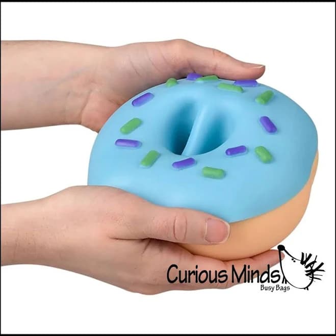 Jumbo Doh Filled Donut Removable Frosting Soft Stress Squishy Ball Doughnut 1 Donut Icing