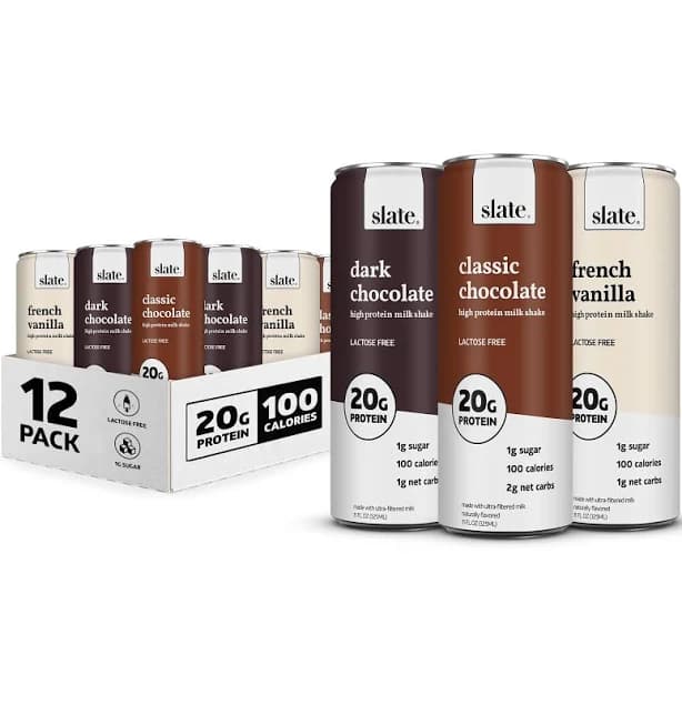 Slate Milk Core Variety Pack High Protein Milk Shake