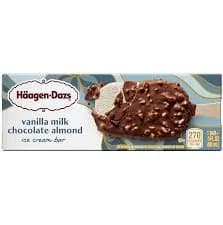 Haagen Dazs Vanilla Milk Chocolate Almond Ice Cream Bar