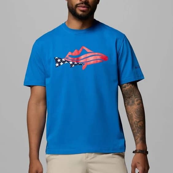 Columbia Men's PFG Silver Bank Trout Mountain T-Shirt