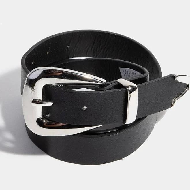 Belt with Silver Buckle