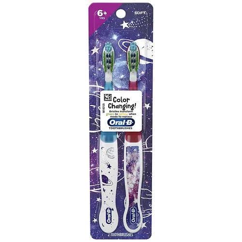 Oral-B Kid's 6 Plus Age Soft Toothbrush with Galaxy Design (2 ct)