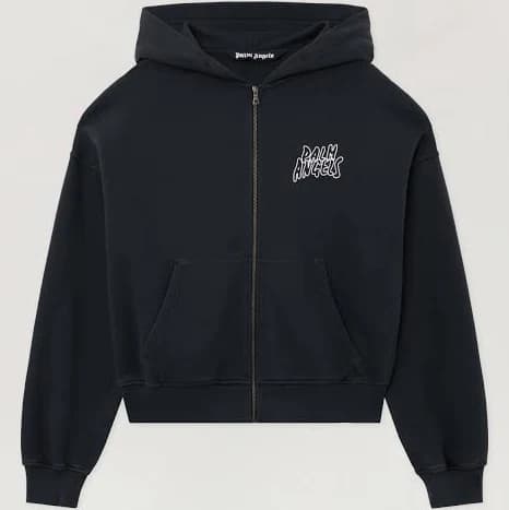 Palm Angels Men's Loose Zip Hoodie
