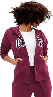 Women's Logo Hoodie Hooded Full Zip Sweatshirt