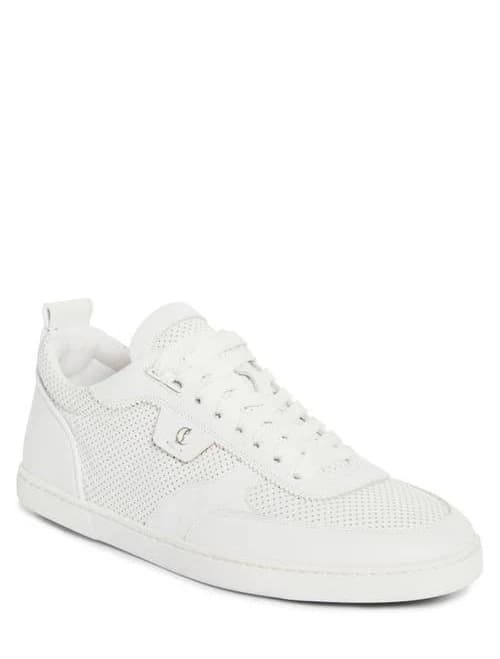 Christian Louboutin Tutti Rui white Leather Sneakers
