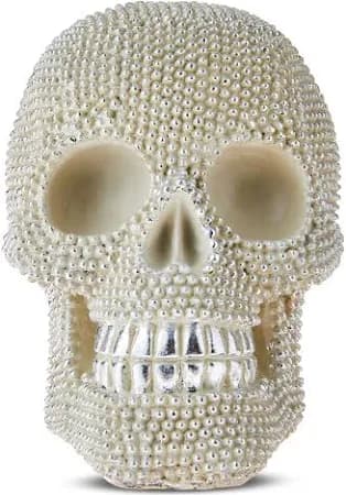 Way To Celebrate Beaded Skull Tabletop Decor