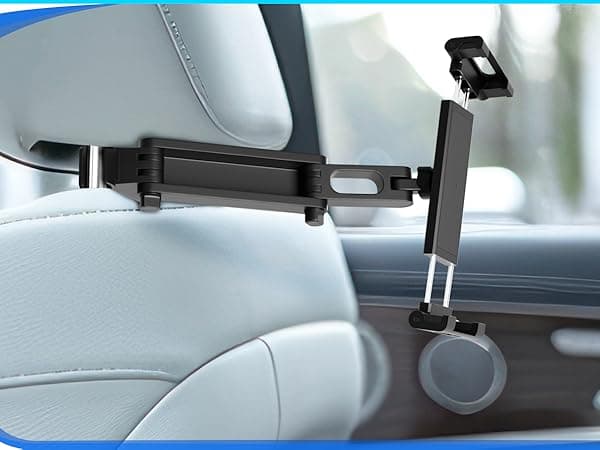Amazon.com: Car Headrest Tablet Holder Mount – Adjustable, 360° Rotation, Fits 5.5"–11" Devices | Versatile Phone Holder for Car Backseat for Smartphones, iPad & Tablets | Easy to Install & Hands-Free Viewing :