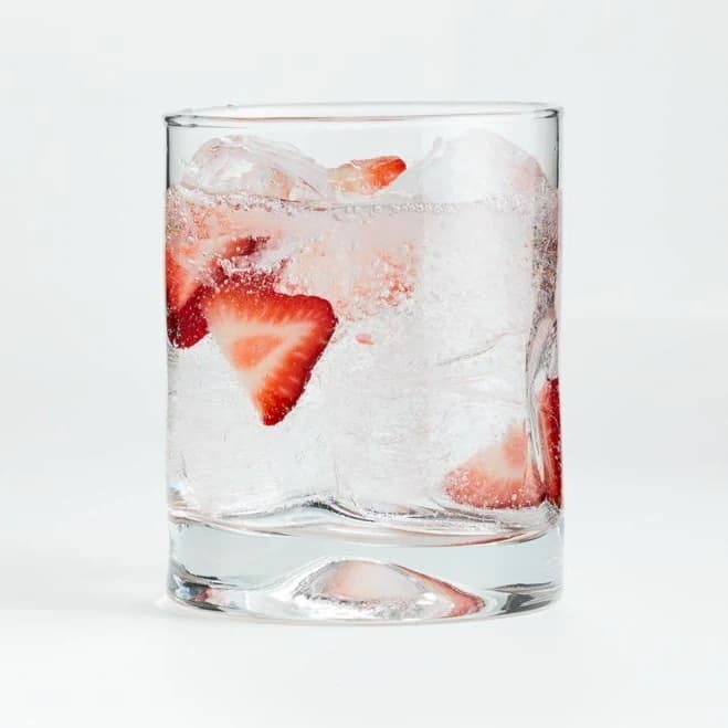 Crate & Barrel Impressions Double Old-Fashioned Glass