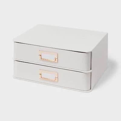 Brightroom 2 Drawer Decorative Fabric Box