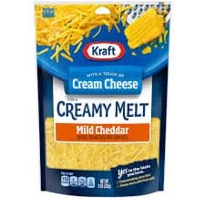Kraft Mild Cheddar Shredded Cheese with Cream Cheese