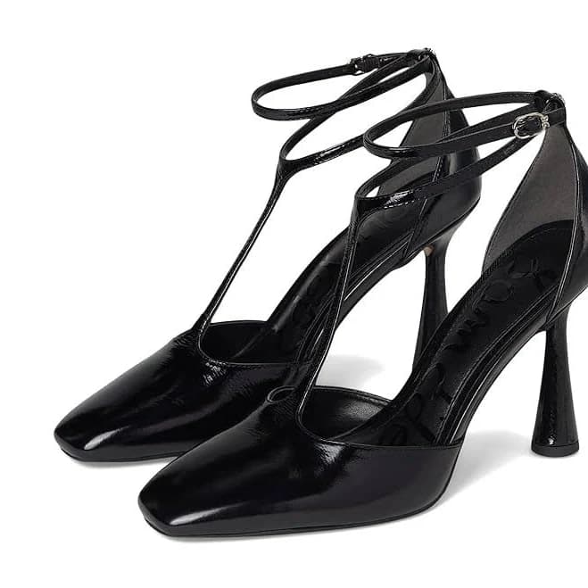 Sam Edelman Everett T-Strap Cone Heel Pumps