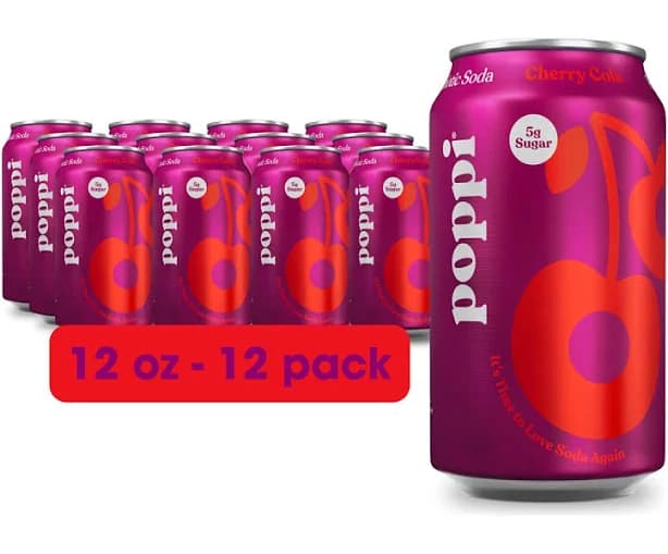 Poppi Cherry Cola Prebiotic Soda
