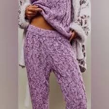 Free People | Pants & Jumpsuits | Free People Under The Mistletoe Joggers Size Large | Poshmark