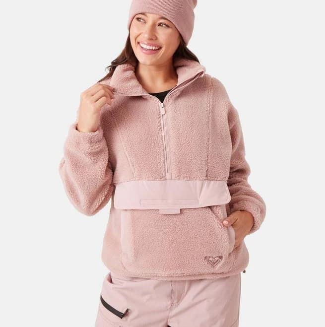 Roxy Women's Rita Half Zip Sherpa Anorak