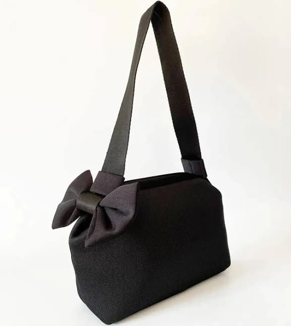 Elegant Bow Shoulder and Handbag with Detachable Strap