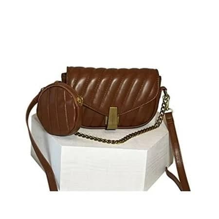 Jupa Place Women's Quilted Chain Strap Crossbody Bag