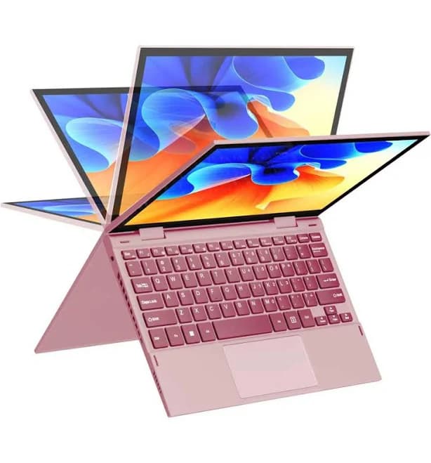 Hotface - 10.95" 2K Touch 2-in-1,Intel N95 Processor,16GB DDR5,1TB SSD,1 Year Office 365,Win 11 Pro - Pink