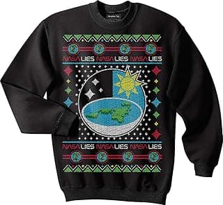 Flat Earth sweatshirt, NASA, Earth is flat sweatshirt, Ugly Christmas Sweater