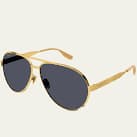 Gucci Men's Double-Bridge Metal Aviator Sunglasses Bergdorf Goodman Special Offer