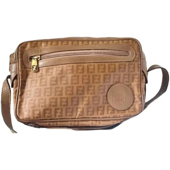 Fendi Vintage 80s FF Monogram Shoulder Bag