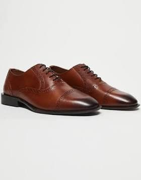 ASOS Design Leather Derby Lace-Up Shoes