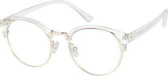 Clear Browline Glasses #1911823 | Zenni Optical
