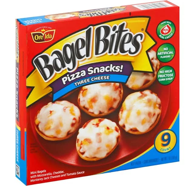Bagel Bites Three Cheese Pizza Snack, 7 Ounce -- 8 per case
