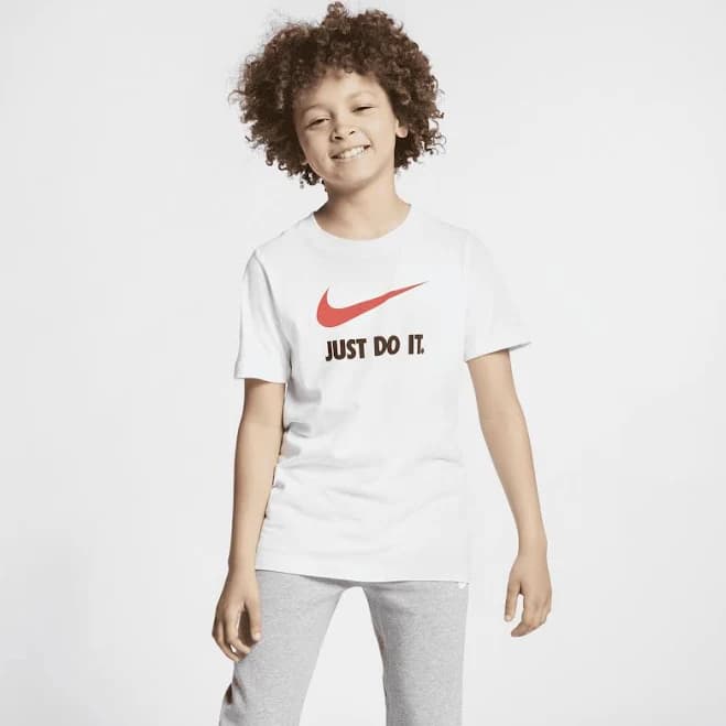 Kid's Nike Sportswear "Just Do It." T-Shirt Black/ Medium