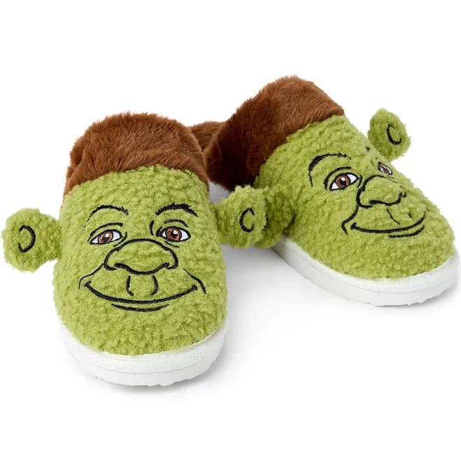 Spencer's Shrek Scuff Slippers