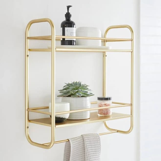 West Elm Deco Curve Double Wall Shelf