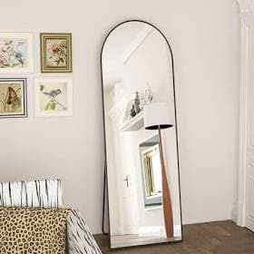 Mirrasia Arched Full Length Mirror Floor Mirror Wall Mounted