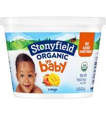 Stonyfield Organic Mango Whole Milk Baby Yogurt
