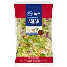 Kroger Asian Style Crispy Chow Mein Green Onion Carrot Sesame Dressing Chopped Salad Kit