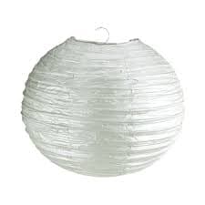 Round Paper Lantern Hanging Decor, 10-Inch, Silver - Walmart.com